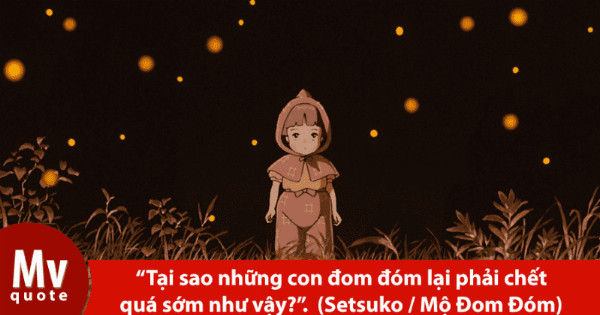 Hình ảnh hai anh em Seita và Setsuko trong Mộ Đom Đóm, ánh mắt buồn bã nhìn về phía xa xăm