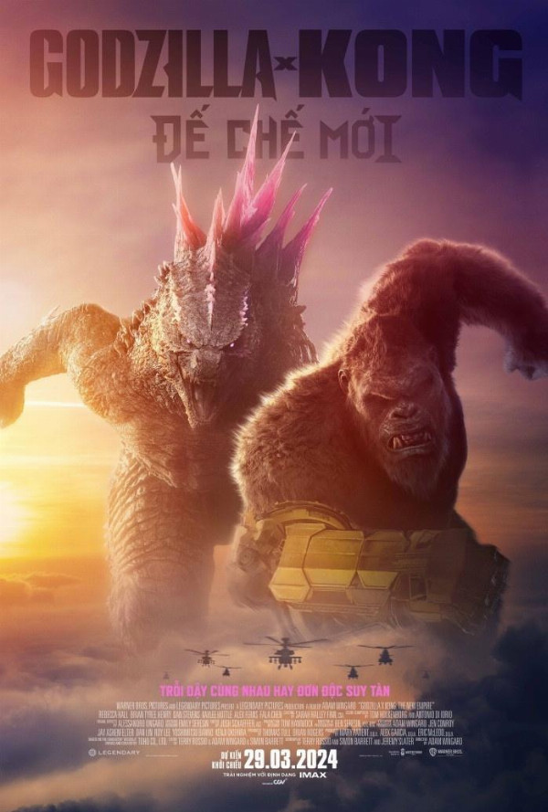 Poster phim Godzilla x Kong: Đế Chế Mới